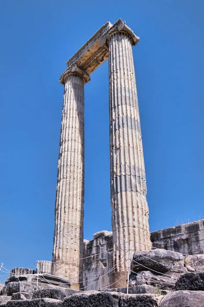 Didim Turcja Sierpnia 2021 Widok Świątyni Apollo Didyma Lub Didymaion — Zdjęcie stockowe