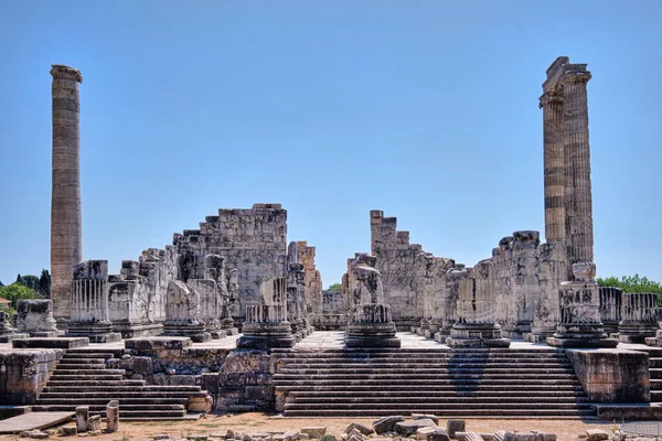 Didim Turquia Agosto 2021 Uma Vista Templo Apolo Didyma Didymaion — Fotografia de Stock