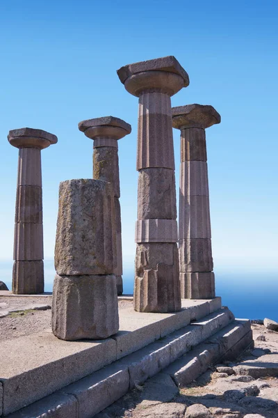 Canakkale Turquie Août 2021 Vue Depuis Les Ruines Temple Athéna — Photo