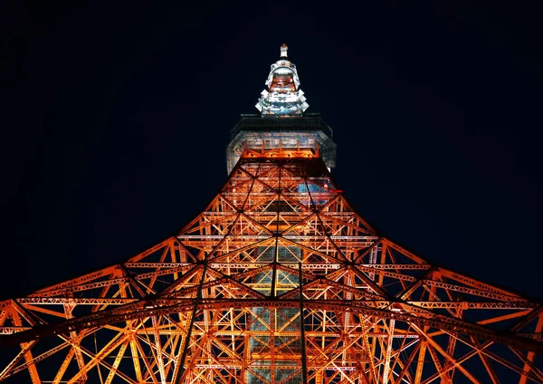 Tokyo Japan Sept 2017 Lights Tokyo Tower Japan Night Dark — Stock Photo, Image