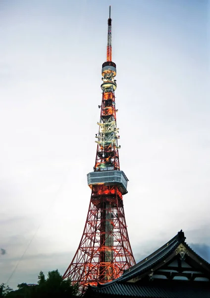 Tokyo Japan Sept 2017 Tokyo Tower Communications Observation Tower Located — Stock Photo, Image