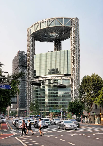 Seoul Zuid Korea Mei 2022 Samsung Jong Tower Wordt Geregeerd — Stockfoto