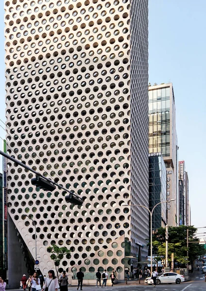 Seoul Zuid Korea Mei 2022 Zicht Urban Hive Gebouw Met — Stockfoto
