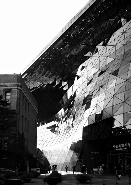 Seul Güney Kore Mayıs 2022 Seul Belediye Binası Kavisli Cam — Stok fotoğraf