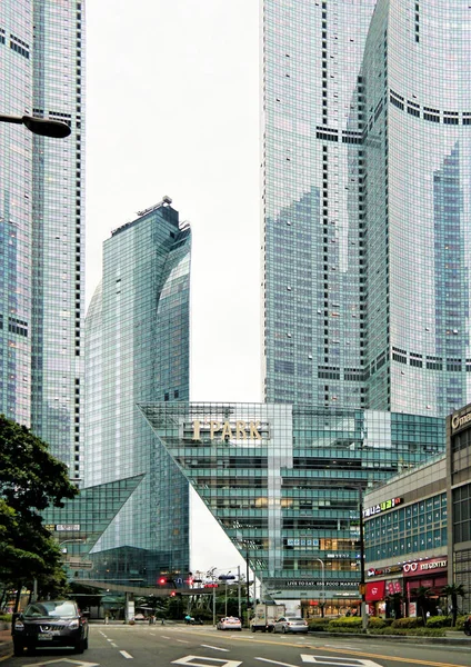 2019年5月22日 韩国釜山 由Studio Libeskind设计 位于釜山的Haeundae Udong Hyundai Park — 图库照片