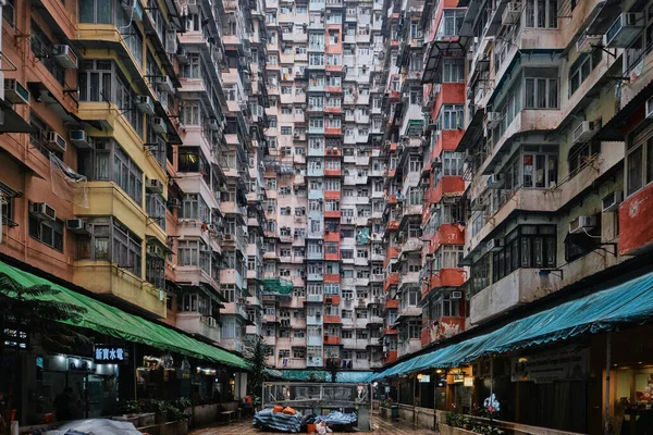 홍콩의 2023 빌딩으로 도알려진 밀도가 — 스톡 사진