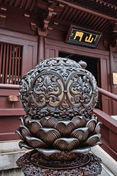 Χονγκ Κονγκ Κίνα Απρίλιος 2023 Lotus Στυλ Διακοσμητικό Φανάρι Στο — Φωτογραφία Αρχείου