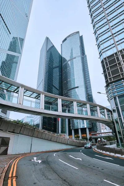 Hong Kong China April 2023 Moderne Financiële Kantoorgebouwen Centraal Hongkong — Stockfoto