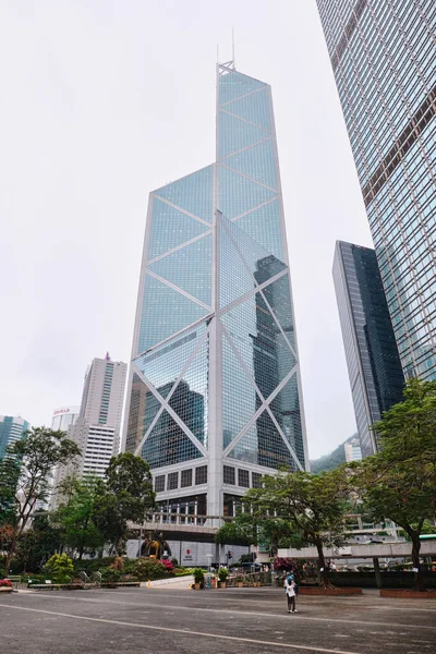 Hong Kong Chine Avril 2023 Bâtiments Bureaux Financiers Modernes Siège — Photo