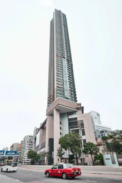 Hong Kong Chine Avril 2023 Immeuble Résidentiel Grande Hauteur Victoria — Photo