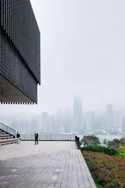 中国香港 2023年4月28日 西九龙文娱艺术区博物馆 由Herzog Meuron设计 — 图库照片