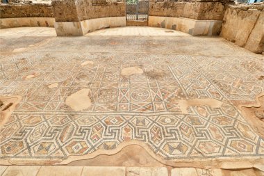 Denizli, Turkey, Church of Laodiceia Ancient City and its floor mosaics. which was located in the Hellenistic regions of Caria and Lydia