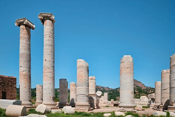 Burdur Turcja Lipca 2023 Świątynia Bogini Artemidy Sardes Starożytne Miasto — Zdjęcie stockowe