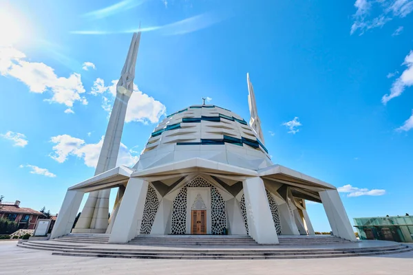 Estambul Turquía Septiembre 2023 Vista Exterior Mezquita Facultad Teología Universidad —  Fotos de Stock