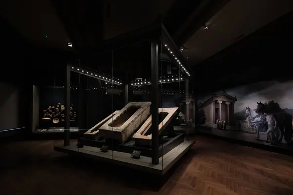 Istanbul Turkki Syyskuu 2023 Sarkofagit Esillä Istanbulissa Arkeologiset Museot — kuvapankkivalokuva