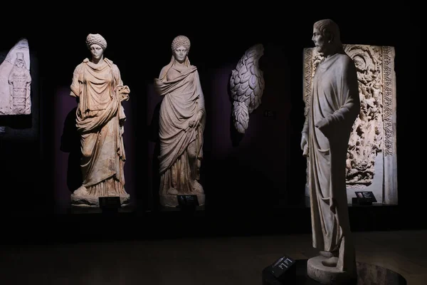 Isztambul Törökország Szeptember 2023 Márvány Női Szobrok Isztambulban Régészeti Múzeumok — Stock Fotó