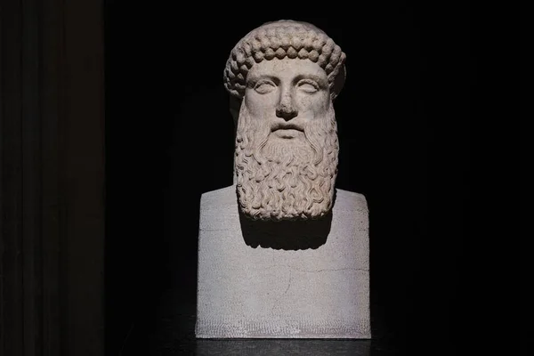 Istambul Turquia Setembro 2023 Busto Mármore Herme Nos Museus Arqueológicos — Fotografia de Stock