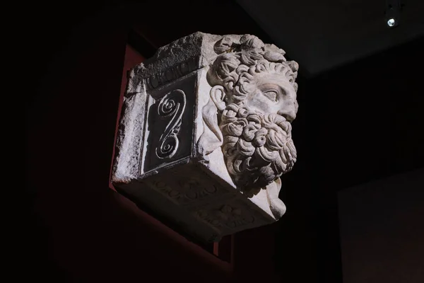 Stanbul Türkiye Eylül 2023 Stanbul Arkeoloji Müzeleri Nde Herkül Başkanıyla — Stok fotoğraf