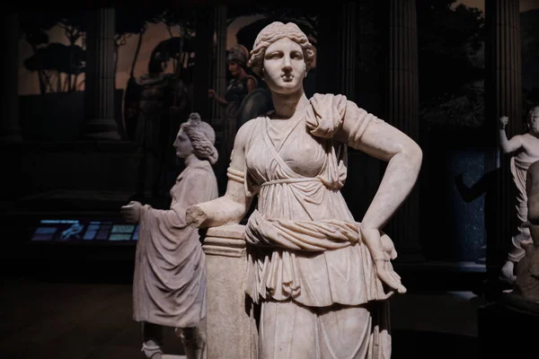 Istanbul Turkey September 2023 Marble Statue Artemis Istanbul Archaeological Museums — Stock Photo, Image
