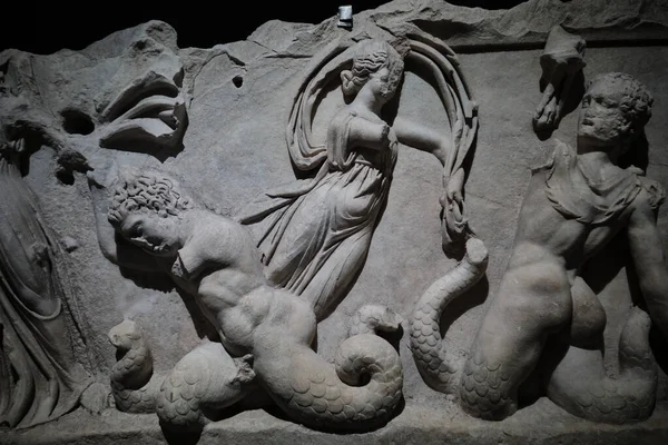 Stanbul Türkiye Eylül 2023 Stanbul Arkeoloji Müzelerinde Tanrılar Devler Arasındaki — Stok fotoğraf