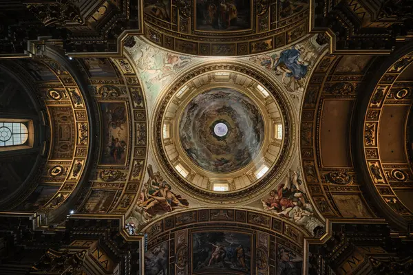 Róma Olaszország 2023 Október Sant Andrea Della Valle Templom Kupolája — Stock Fotó