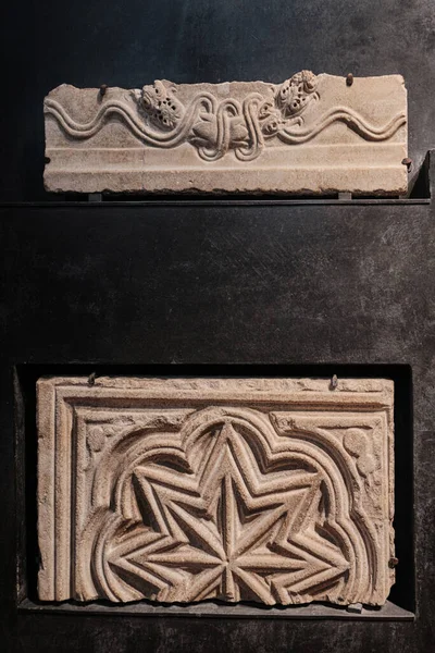 ヴェネツィア イタリア 2023年11月9日 サンマルコのバシリカにある建築物の断片とコンスタンティノープルの宝物 — ストック写真