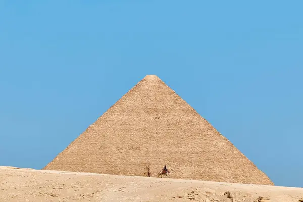 Gizeh Égypte Décembre 2023 Grande Pyramide Khufu Cheops Dans Plateau — Photo
