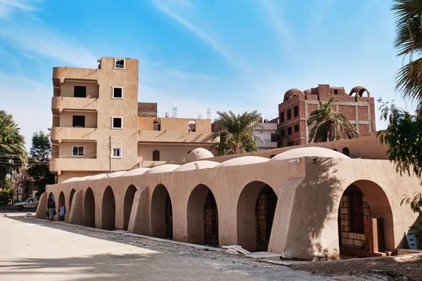 Luxor Egypt December 2023 New Gourna Village Market Arcades Designed — Stock Photo, Image