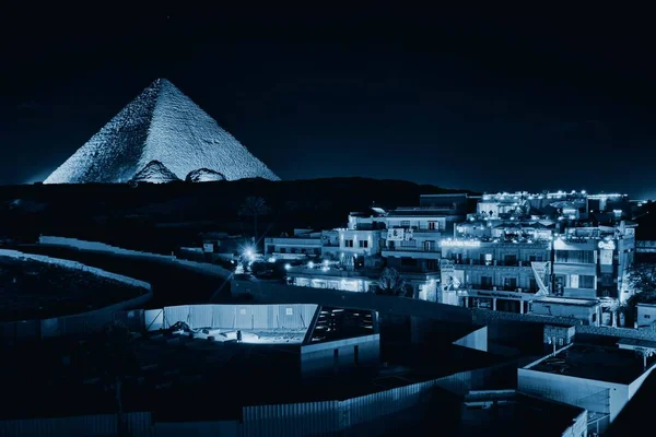 Gizeh Égypte Décembre 2023 Grande Pyramide Khoufou Pyramide Khéops Est — Photo