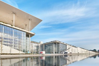 Atina, Yunanistan - 03 Mart 2024: Stavros Niarchos Vakfı Kültür Merkezi 