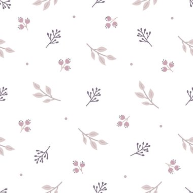 Minimalist el çizimi çiçekler vektörsüz desen, tekstil baskısı, kartlar, kağıt eşyalar, arka plan, duvar kağıdı, kumaş ve tüm yaratıcı projeleriniz için tasarım.