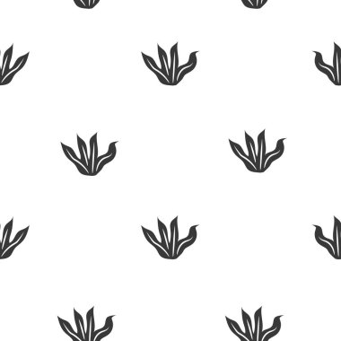 Minimalist karalama çimen vektörü siyah ve beyaz renklerde kusursuz desen. Tekstil baskısı, kartlar, kağıt ürünleri, arkaplan, duvar kağıdı, kumaş ve tüm yaratıcı projeleriniz için tasarım.