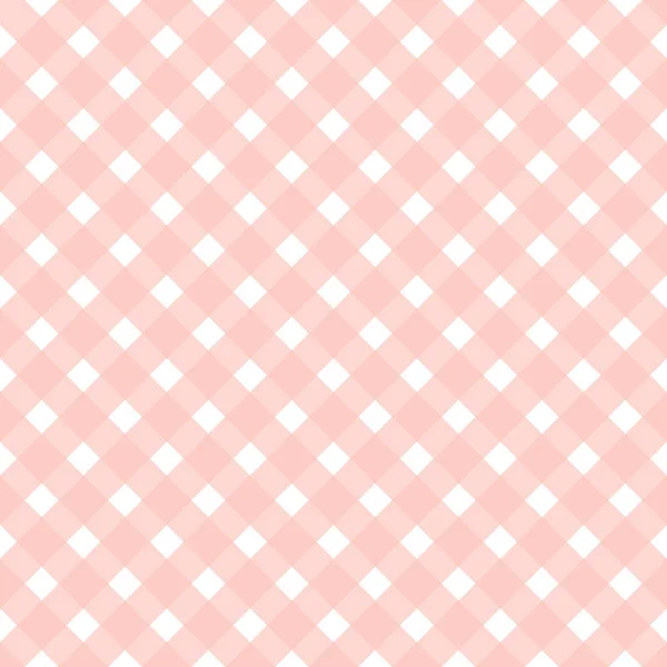 Gingham Plaids Seamless Pattern Pink Plaid Seamless Simple Vector Background — Stock Vector