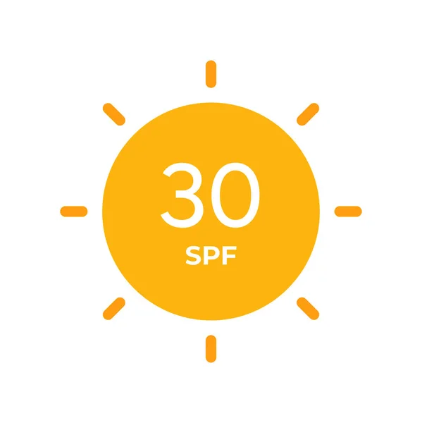 Spf Line Icon Vector Sun Protection Symbols Sunblock Sunscreen Products — Stock Vector