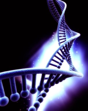 Bir DNA yapısının 3d gösterimi 