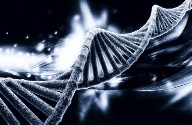 Bir DNA yapısının 3d gösterimi 