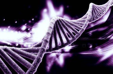 Bir DNA yapısının 3d gösterimi 