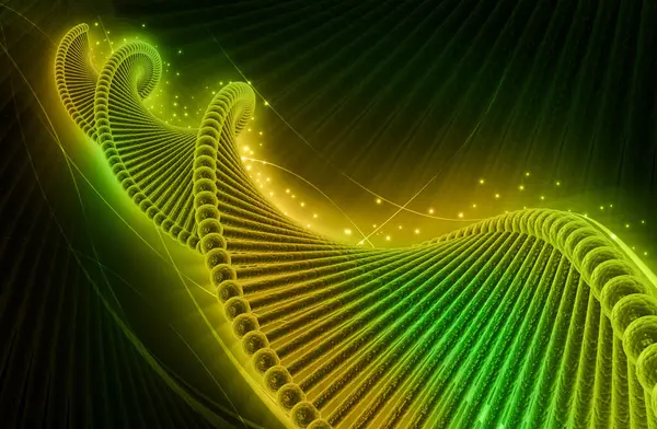 İnsan DNA 'sının 3 boyutlu çizimi