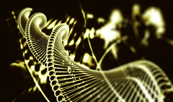 Bir DNA yapısının 3d gösterimi 