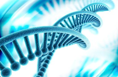 Bir DNA yapısının 3d gösterimi 