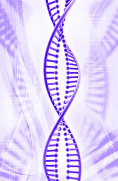 Bir DNA yapısının 3d gösterimi 