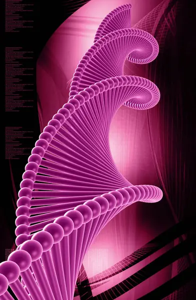 Bir DNA yapısının 3d gösterimi 