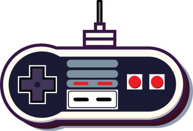 Beyaz Arkaplanda Retro 90 'ların Oyun Alanı Denetleyici Resimleri