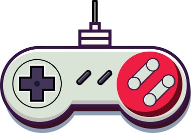 Beyaz Arkaplanda Retro 90 'ların Oyun Alanı Denetleyici Resimleri