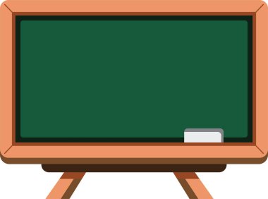 Metin için boş alanı olan Okul Yeşil Tahtası Çizimi