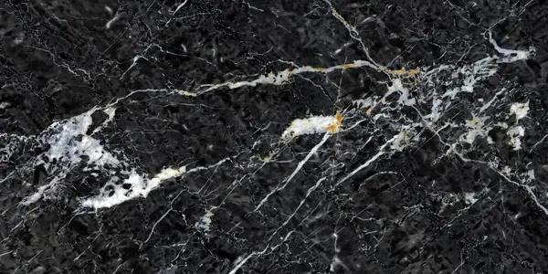 Marble background with black gold color and white veins