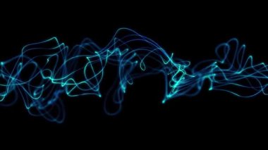 güzel soyut dinamik dalga teknolojisi arka planı ve parlak dijital efekt konsepti