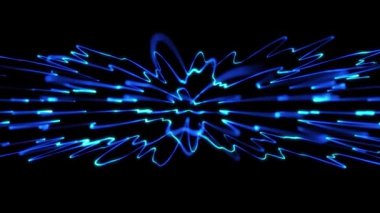 güzel soyut dinamik dalga teknolojisi arka planı ve parlak dijital efekt konsepti