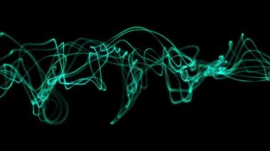 güzel soyut dinamik dalga teknolojisi arka planı ve parlak dijital efekt konsepti