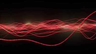 güzel soyut dinamik dalga teknolojisi arka planı ve parlak dijital efekt konsepti